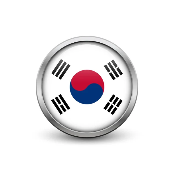 Bandeira da Coréia do Sul — Vetor de Stock