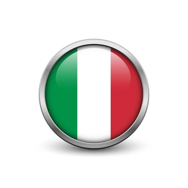 Italská vlajka — Stockový vektor