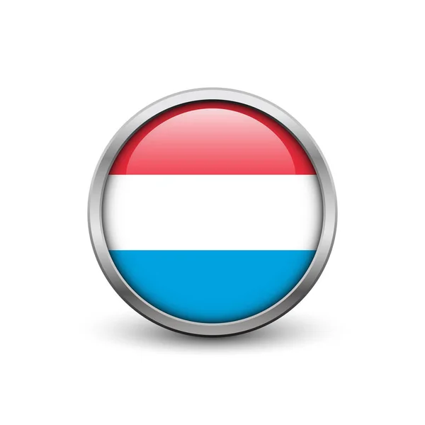 Bandeira do Luxemburgo — Vetor de Stock