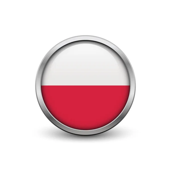 Polonya bayrağı — Stok Vektör