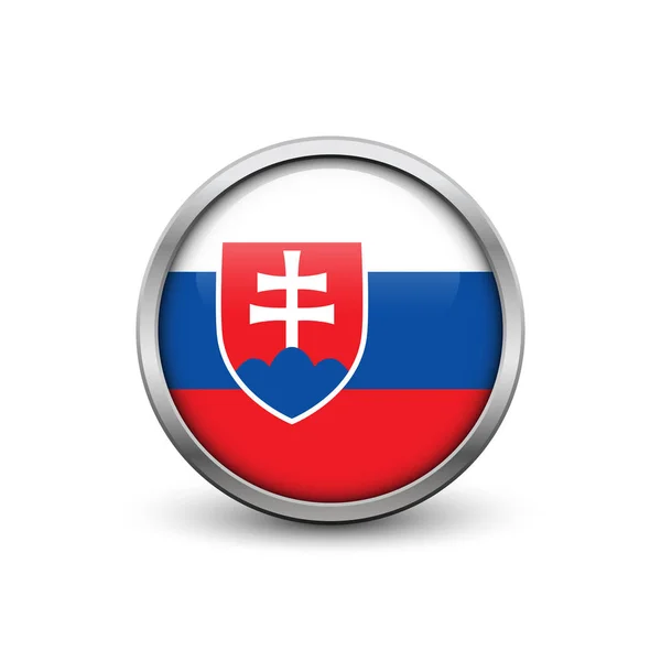 Slovakya bayrağı — Stok Vektör