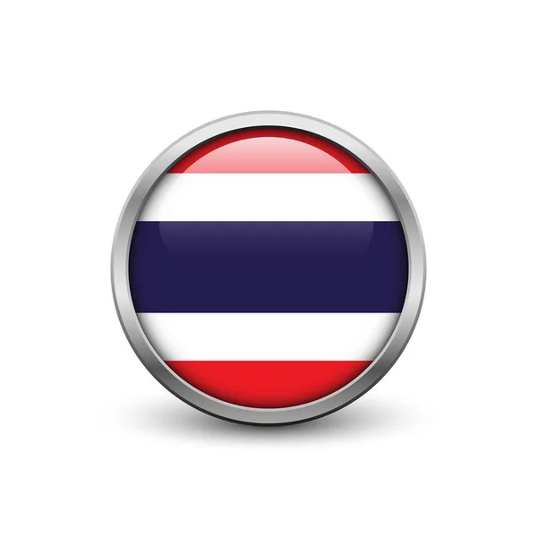 Flagge von Thailand — Stockvektor