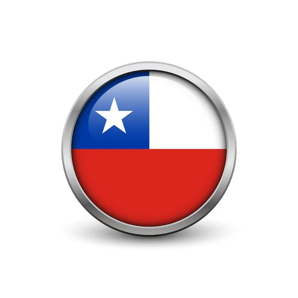 チリの国旗 — ストックベクタ