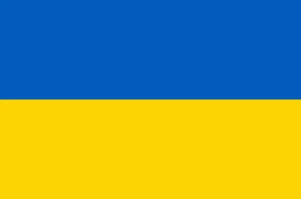 Az állami zászló Ukrajna eredeti színben — Stock Vector