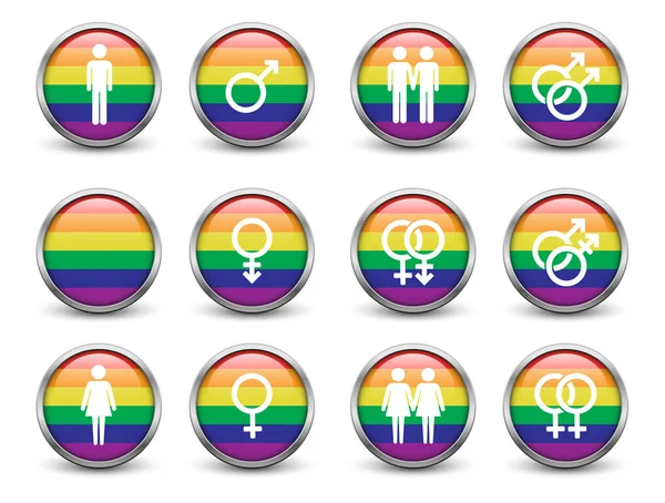 Σύνολο σύμβολα ΛΟΑΤ — Διανυσματικό Αρχείο