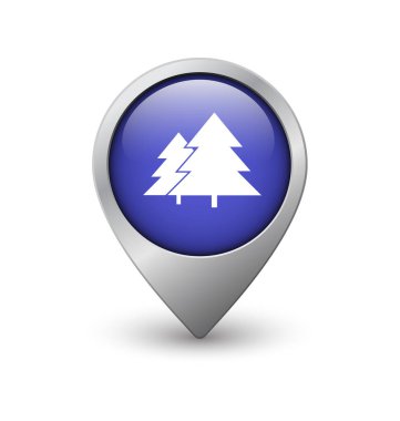 Orman harita işaretçi