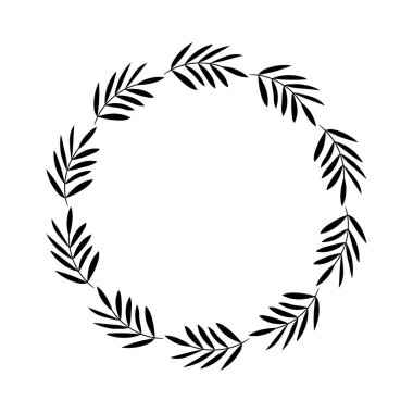 Yuvarlak rustik çerçeve çiçek