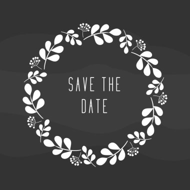 Yuvarlak rustik çerçeve çiçek