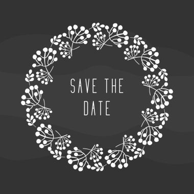 Yuvarlak rustik çerçeve çiçek