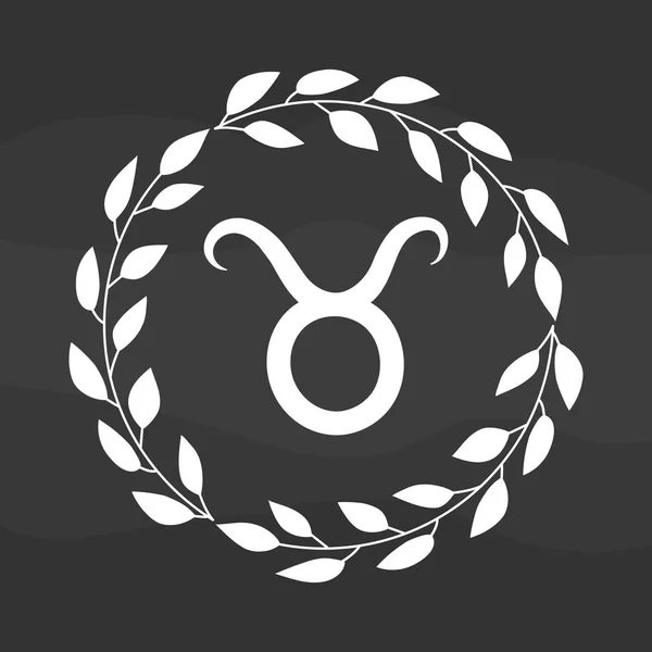 Dessin à la main symbole zodiaque rustique — Image vectorielle