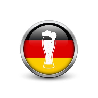 Bira cam düğmesi metal çerçeve ile