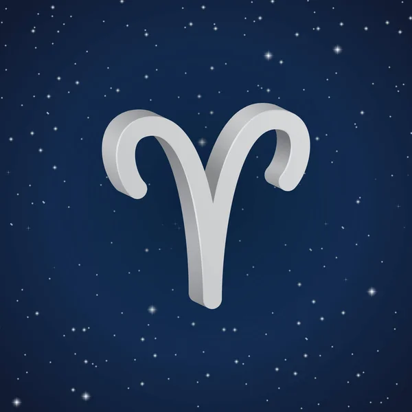 Aries zodiac symbool — Stockvector