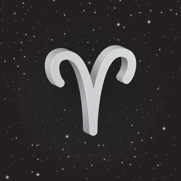 Aries zodiac symbool — Stockvector