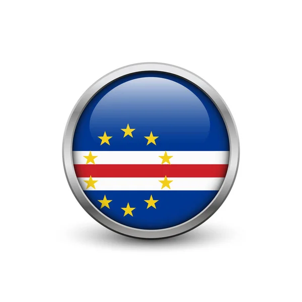 Bandeira de Cabo Verde — Vetor de Stock