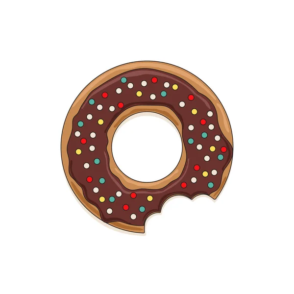 Icono vectorial de rosquilla vidriada — Vector de stock