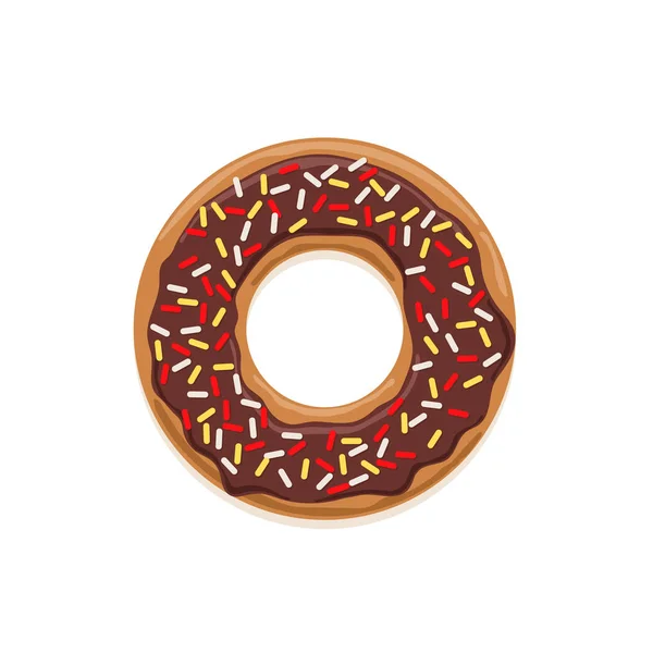 Icono vectorial de rosquilla vidriada — Vector de stock