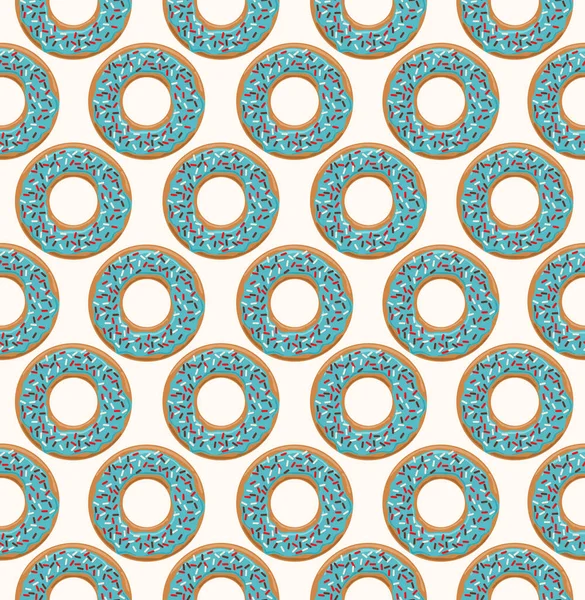 Vektör seamless modeli ile sırlı çörek 