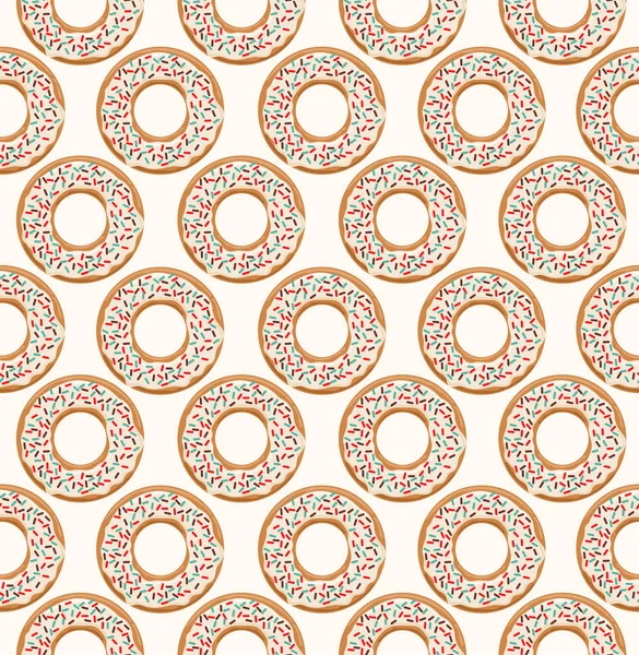 Vektör seamless modeli ile sırlı çörek 