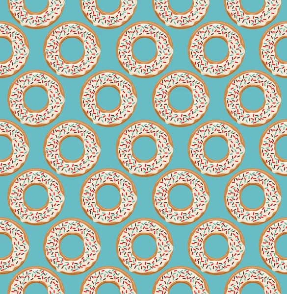 Vektör seamless modeli ile sırlı çörek 