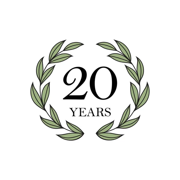 20. yıldönümü çiçek defne çelengi ile
