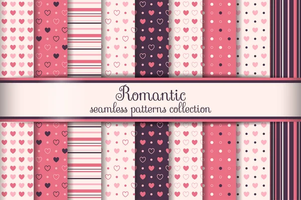 Kalpler, şeritler ve noktası ile Dikişsiz desen