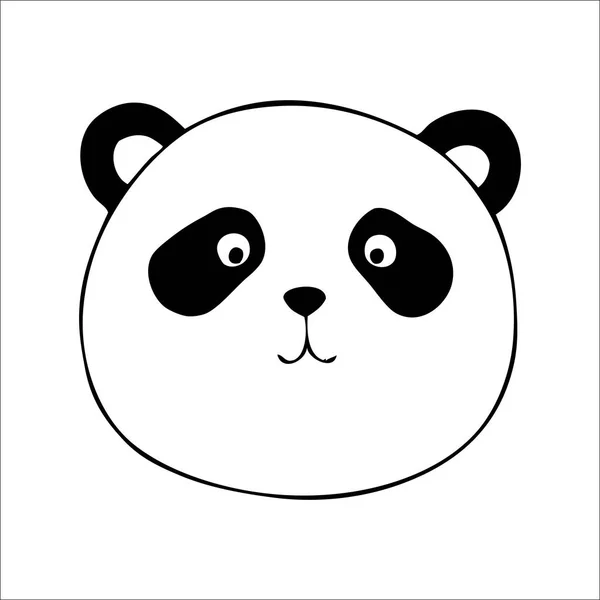 Διάνυσμα panda. Εικόνα χειροποίητης για σχεδίαση — Διανυσματικό Αρχείο