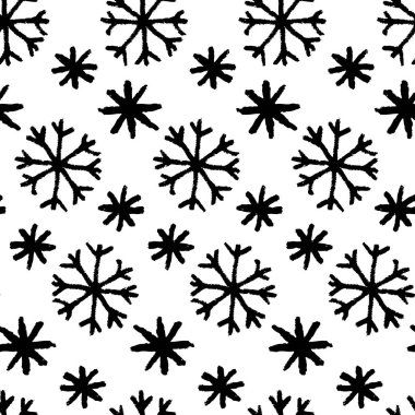 Kar taneleriyle vektör pürüzsüz desen