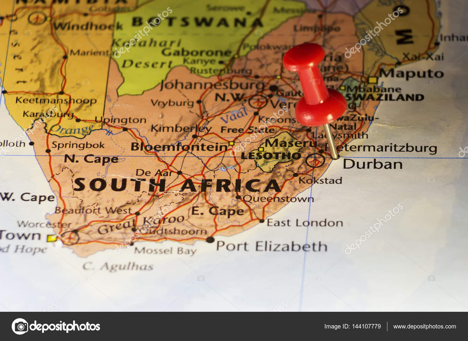 durban destination pinned map stock photo llucky78 144107779 pinned map