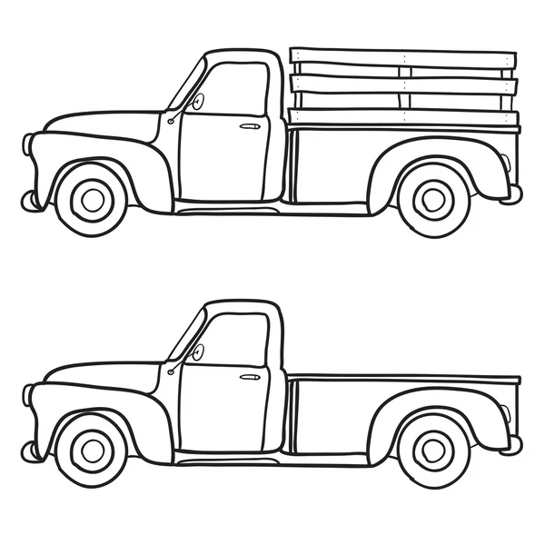 Retro pick-up truck. — Stockvector