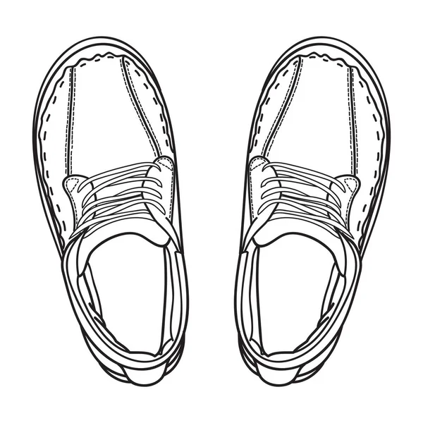 手工绘制的运动鞋 — 图库矢量图片