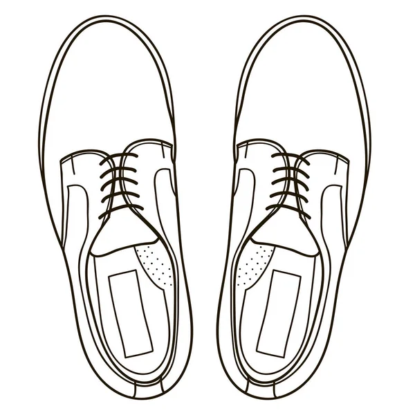 Klasická Pánská obuv — Stockový vektor