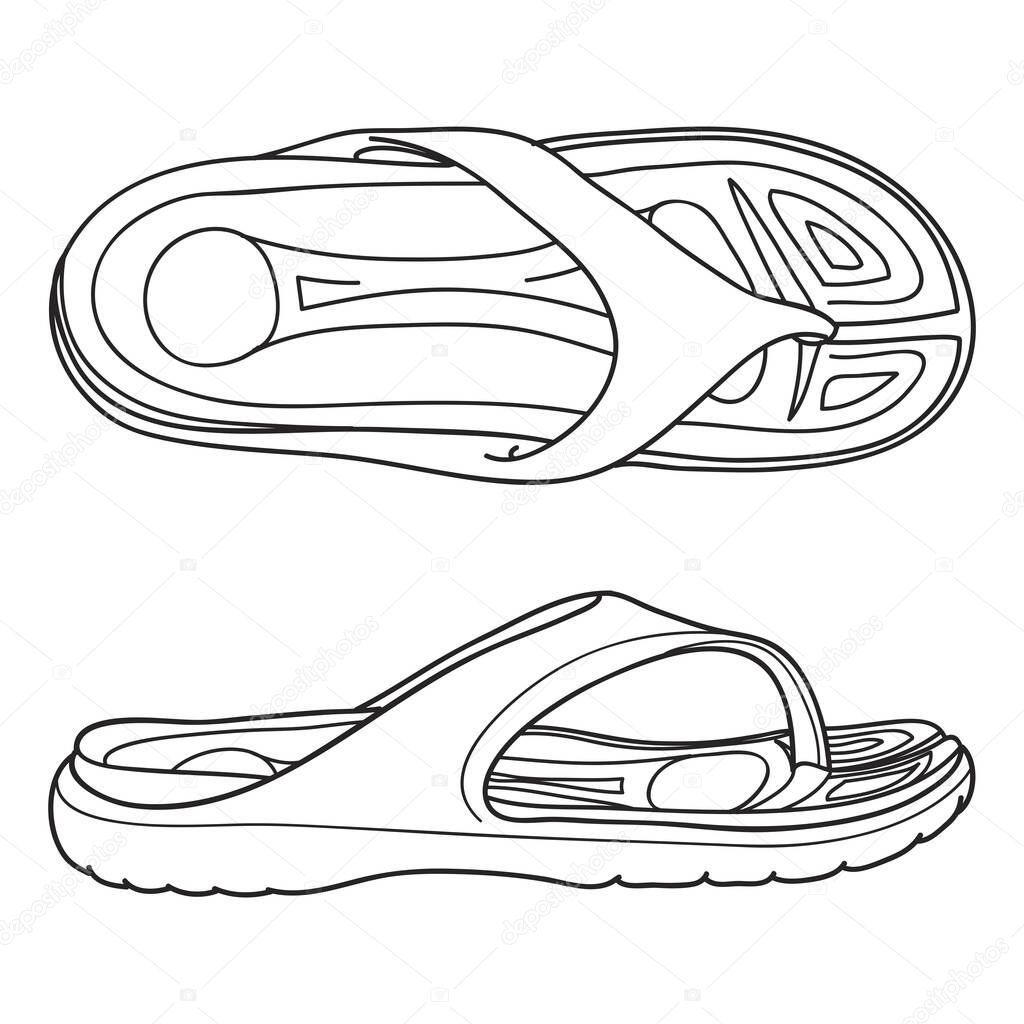 flip flops sketch