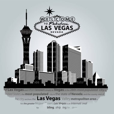 Vektör cityscape Las Vegas