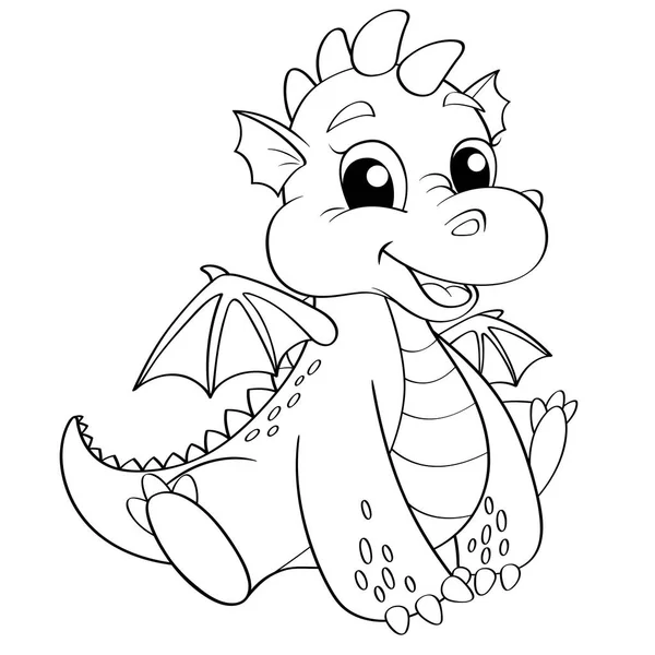 Фото Дракона Черно Белая