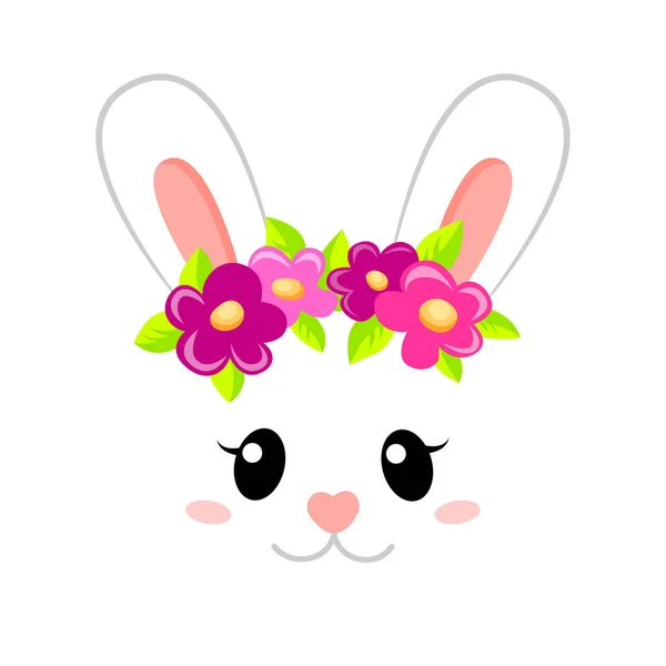 Cute Little Bunny Print Rabbit Flovers Kids Shirt — Stock Vector