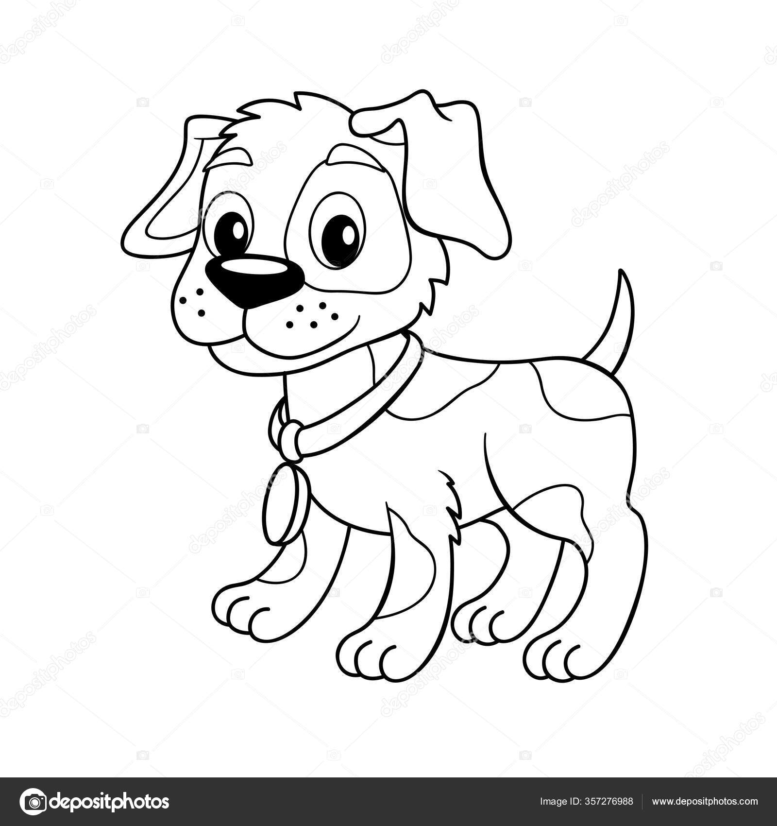 Cute Cartoon Little Dog Puppy Black White Vector Illustration Coloring Stock Vector Image by ©Alka5051 #357276988 Cute Cartoon Little Dog Puppy Black White Vector Illustration Coloring Stock Vector Image by ©Alka5051 #357276988