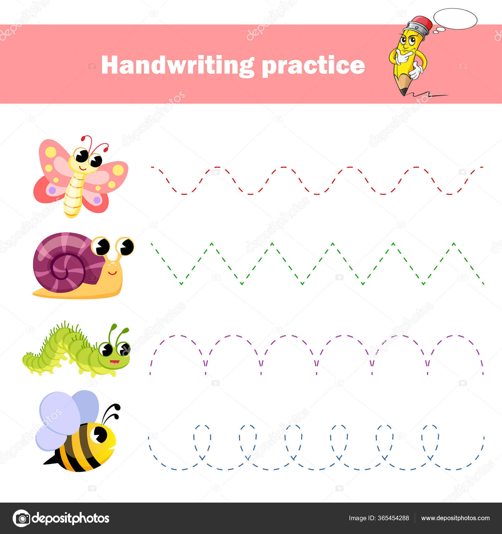 Worksheet Practicing Fine Kids Motor Skills Handwriting Practice