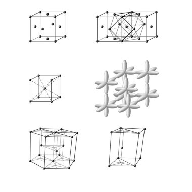 Typical metal lattice clipart