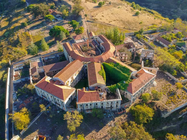 Asilo Abandonado Drone Lisboa Portugal — Fotografia de Stock