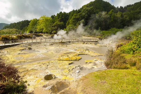 Thermal Valley Furnas Azores — Stock Photo, Image