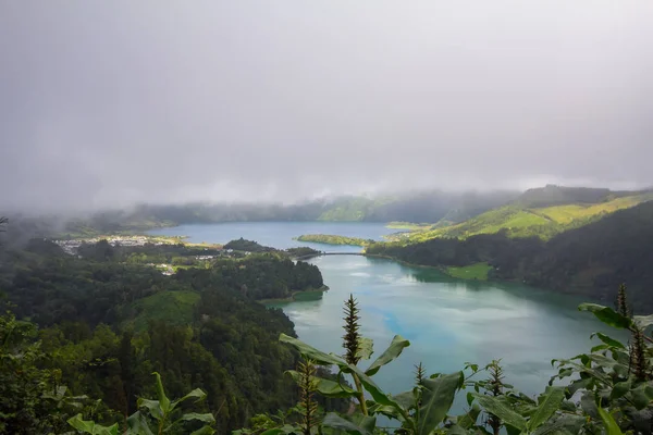 Lakes Sete Cidades Azores — Stok fotoğraf