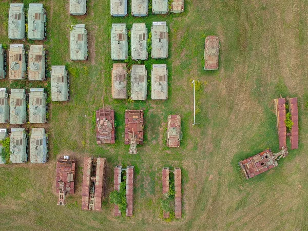 Tanques Abandonados Equipo Militar — Foto de Stock