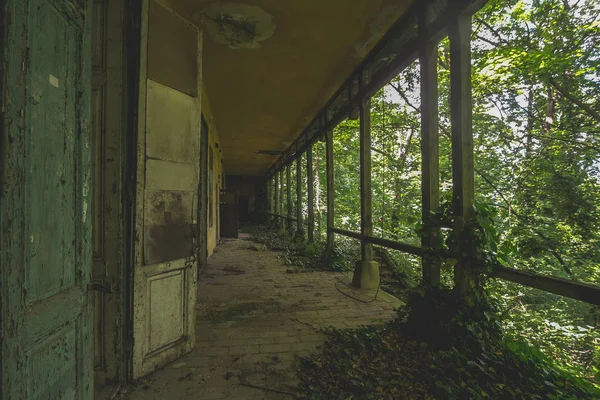 Sanatório Abandonado Budapeste Hungria — Fotografia de Stock