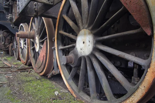 Trem Abandonado Cemitério Red Star Budapeste Hungria — Fotografia de Stock