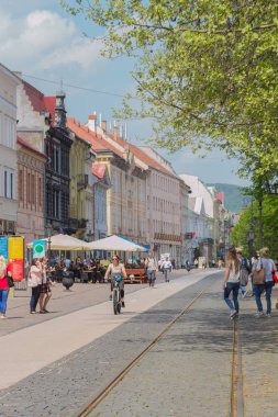 Slovakya 'nın Kosice kentinin sokakları