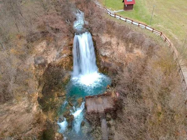 Cascada Veliki Buk Lisine Por Noche —  Fotos de Stock