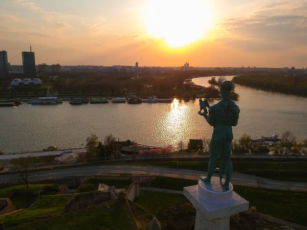 Sırbistan Belgrad Kentindeki Eski Kalemegdan Kalesi — Stok fotoğraf