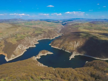 Sırbistan 'ın Uvac nehrinin kırsalları