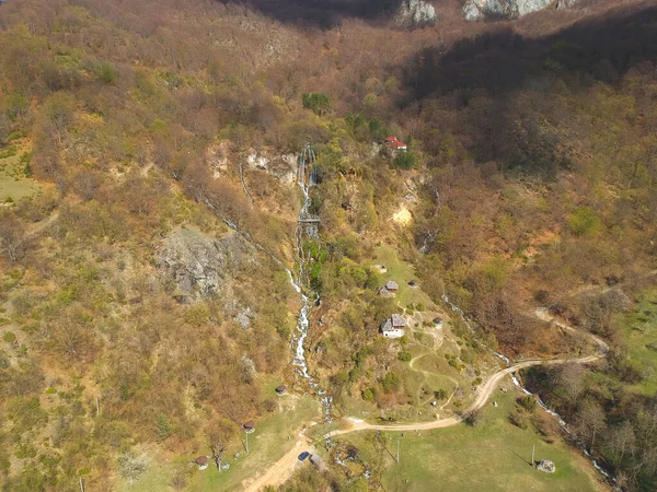 Cascada Sopotnica Primavera Serbia — Foto de Stock