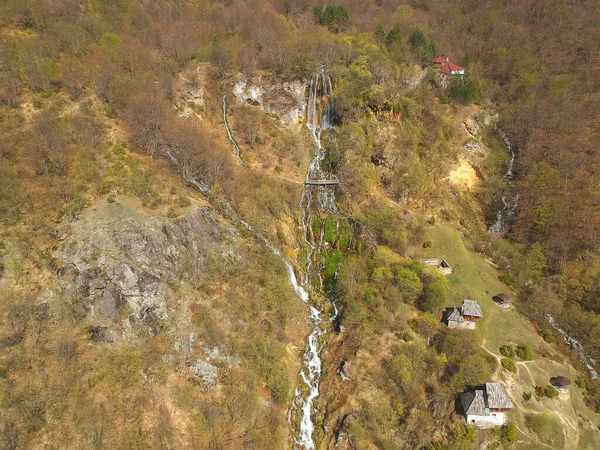 Cascada Sopotnica Primavera Serbia — Foto de Stock